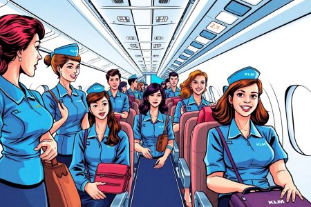 KLM Royal Dutch Airlines cabin crew
