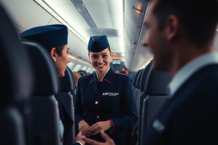 LOT Polish Airlines cabin crew