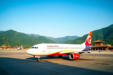 Colorful Guizhou Airlines – A regional airline serving southwest China.